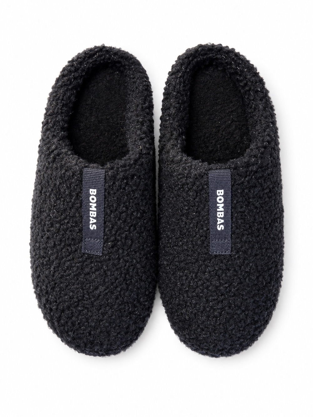 Bombas Sherpa Slippers Black Cozy Indoor Slip-On Shoes Women’s 5